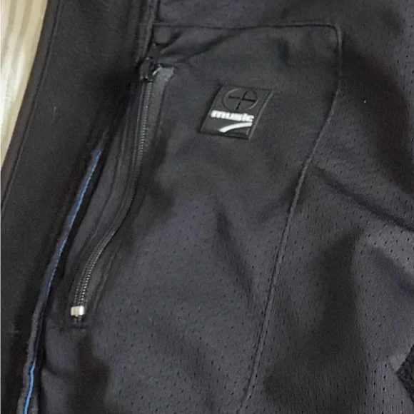 Wrangler Water Repellent Trail Vest Mens Size Large Blue/Black Full Zip MJK018X - Picture 6 of 8